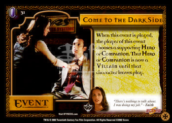 #31 Come to the Dark Side